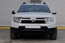 Renault Duster 2008–2017 Defensa Delantera ST011 Negra (Acero Inoxidable) foto 1