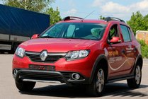 Dacia Sandero 2013-2020 Defensa Delantera WT007 Negra (Acero Inoxidable) foto 2