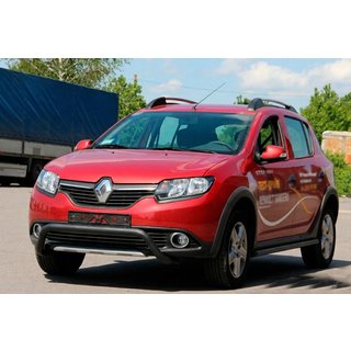 Defensa Delantera WT007 Negra (Acero Inoxidable) Dacia Sandero 2013-2020 foto 2