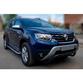 Defensa Delantera WT007 Negra (Acero Inoxidable) Renault Duster 2018-2024 foto 1