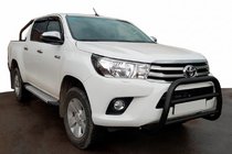 Toyota Hilux 2015- Defensa Delantera WT007 Negra (Acero Inoxidable) foto 1