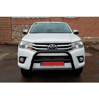Defensa Delantera WT007 Negra (Acero Inoxidable) Toyota Hilux 2015- foto 3
