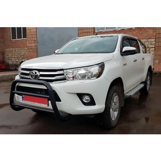 Defensa Delantera WT007 Negra (Acero Inoxidable) Toyota Hilux 2015- foto 4