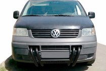 Volkswagen T5 Transporter 2003-2010 Defensa Delantera ST006-04 Parrilla Black (Acero Inoxidable) foto 1