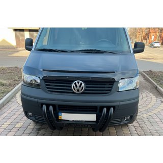 Defensa Delantera ST006-04 Parrilla Black (Acero Inoxidable) Volkswagen T5 Transporter 2003-2010 foto 2
