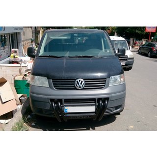 Defensa Delantera ST006-04 Parrilla Black (Acero Inoxidable) Volkswagen T5 Transporter 2003-2010 foto 3