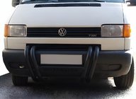 Volkswagen T4 Transporter 1990-2003 Defensa Delantera ST006 Negra (Acero Inoxidable) foto 1