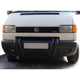 Defensa Delantera ST006 Negra (Acero Inoxidable) Volkswagen T4 Transporter 1990-2003
