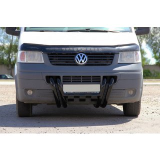 Defensa Delantera ST006-15 Parrilla Black (Acero Inoxidable) Volkswagen T5 Transporter 2003-2010