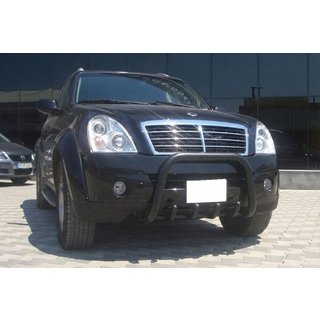 Defensa Delantera QT006 Negra (Acero Inoxidable) SsangYong Rexton I 2001-2017 foto 3