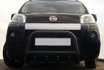 Citroen Nemo 2007-2017 Defensa Delantera QT006 Negra (Acero Inoxidable) foto 2