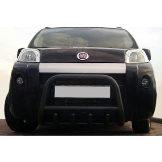 Defensa Delantera QT006 Negra (Acero Inoxidable) Peugeot Bipper 2008-2017 foto 1