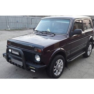 Defensa Delantera QT006 Negra (Acero Inoxidable) Lada Niva та Urban 1977- foto 2