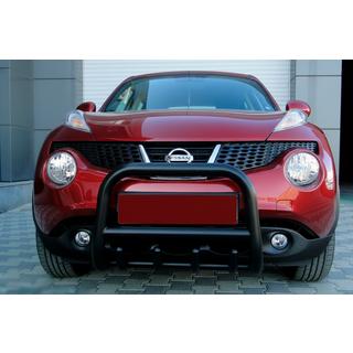 Defensa Delantera QT006 Negra (Acero Inoxidable)