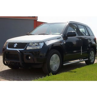 Defensa Delantera QT006 Negra (Acero Inoxidable) Suzuki Grand Vitara 2005-2017