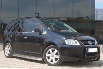 Volkswagen Touran 2003-2010 Defensa Delantera QT006 Negra (Acero Inoxidable) foto 1