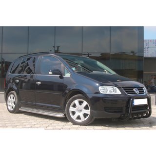 Defensa Delantera QT006 Negra (Acero Inoxidable) Volkswagen Touran 2003-2010 foto 1