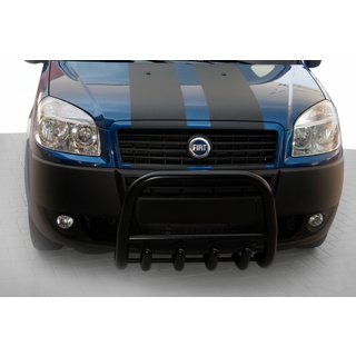Defensa Delantera QT006 Negra (Acero Inoxidable)