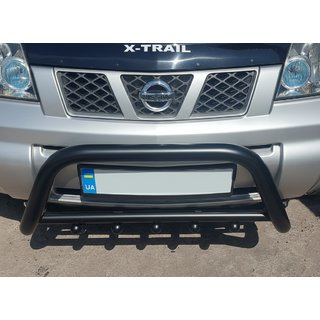 Defensa Delantera QT006 Negra (Acero Inoxidable) Nissan X-trail T30 2002-2007 foto 2