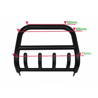 Defensa Delantera QT006 Negra (Acero Inoxidable) Nissan NP300 1999-2015