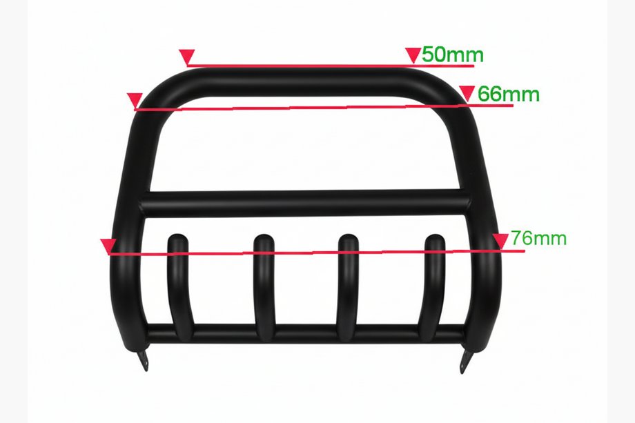 Toyota Hilux 2006-2015 Defensa Delantera QT006 Negra (Acero Inoxidable) Image