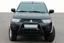 Mitsubishi L200 2006-2015 Defensa frontal Black (acero inoxidable) foto 1