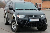 Mitsubishi L200 2006-2015 Defensa frontal Black (acero inoxidable) foto 2