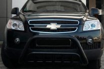Chevrolet Captiva 2006-2019 Defensa Delantera WT002 Negra (Acero Inoxidable) foto 3
