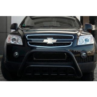 Defensa Delantera WT002 Negra (Acero Inoxidable) Chevrolet Captiva 2006-2019 foto 3
