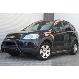 Defensa Delantera WT002 Negra (Acero Inoxidable) Chevrolet Captiva 2006-2019 foto 1