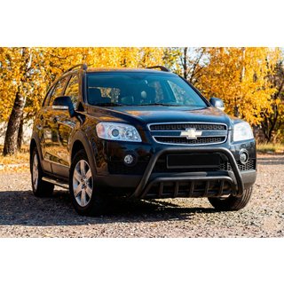 Defensa Delantera WT002 Negra (Acero Inoxidable) Chevrolet Captiva 2006-2019 foto 2