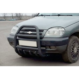 Defensa Delantera QT007 Negra (Acero Inoxidable) foto 4