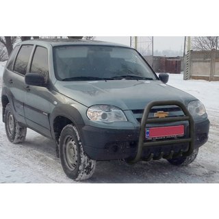 Defensa Delantera QT007 Negra (Acero Inoxidable) foto 3