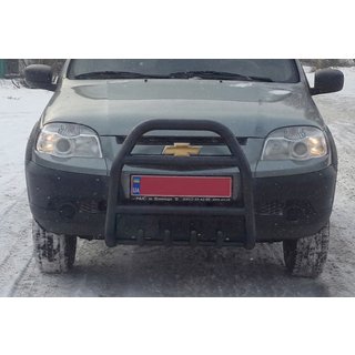 Defensa Delantera QT007 Negra (Acero Inoxidable) foto 2