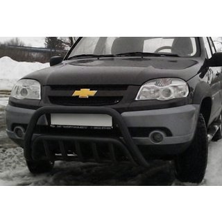 Defensa Delantera WT002 Negra (Acero Inoxidable)