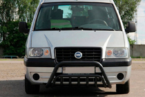 Citroen Jumpy 1996-2007 Defensa Delantera WT002 Negra (Acero Inoxidable) foto 1