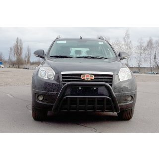 Defensa Delantera WT002 Negra (Acero Inoxidable) Geely Emgrand X7 2011- foto 2
