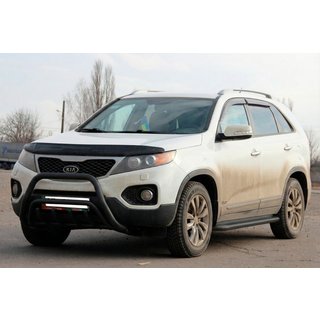 Defensa Delantera WT002/2 Negra (Acero Inoxidable) Kia Sorento II XM 2009-2014 foto 1