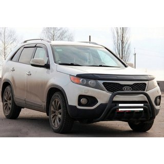 Defensa Delantera WT002/2 Negra (Acero Inoxidable) Kia Sorento II XM 2009-2014 foto 2