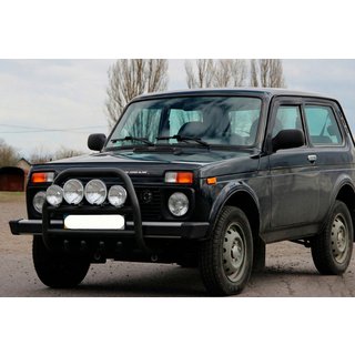 Defensa Delantera QT007 Negra (Acero Inoxidable) Lada Niva та Urban 1977- foto 4