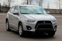 Mitsubishi ASX 2010-2023 Defensa Delantera WT002 Negra (Acero Inoxidable) foto 1