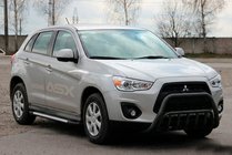 Mitsubishi ASX 2010-2023 Defensa Delantera WT002 Negra (Acero Inoxidable) foto 3