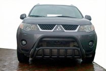 Mitsubishi Outlander 2006-2012 Defensa Delantera WT002 Negra (Acero Inoxidable) foto 2