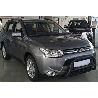 Defensa Delantera WT002 Negra (Acero Inoxidable) Mitsubishi Outlander 2012-2021 foto 2