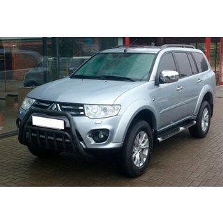 Defensa Delantera WT002 Negra (Acero Inoxidable) Mitsubishi Pajero Sport 2008-2015 foto 2