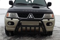 Mitsubishi Pajero Sport 1996-2007 Defensa Delantera WT002 Negra (Acero Inoxidable) foto 1