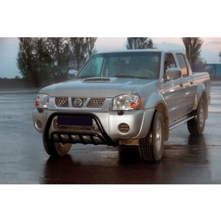 Defensa Delantera WT002 Negra (Acero Inoxidable) Nissan NP300 1999-2015 foto 1