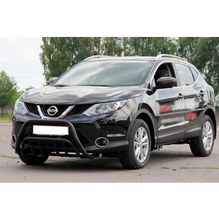 Defensa Delantera WT002 Negra (Acero Inoxidable) Nissan Qashqai 2014-2021 foto 2