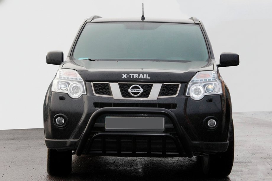 Nissan X-trail T31 2007-2014 Defensa Delantera WT002 Negra (Acero Inoxidable) Foto 2