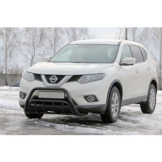 Defensa Delantera WT002 Negra (Acero Inoxidable) Nissan X-trail T32/Rogue 2014-2021 foto 3